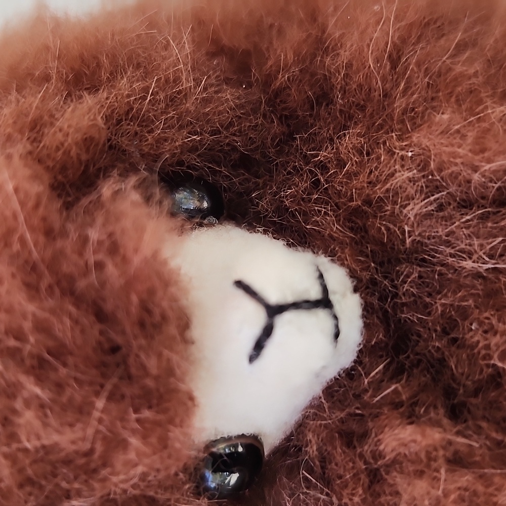 TERRA BABY ALPACA FUR KEYCHAIN/BAG CHARM - Picture 2 of 7